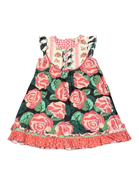 Matilda Jane Other - Matilda Jane Floral Rose Print Ruffle Dress